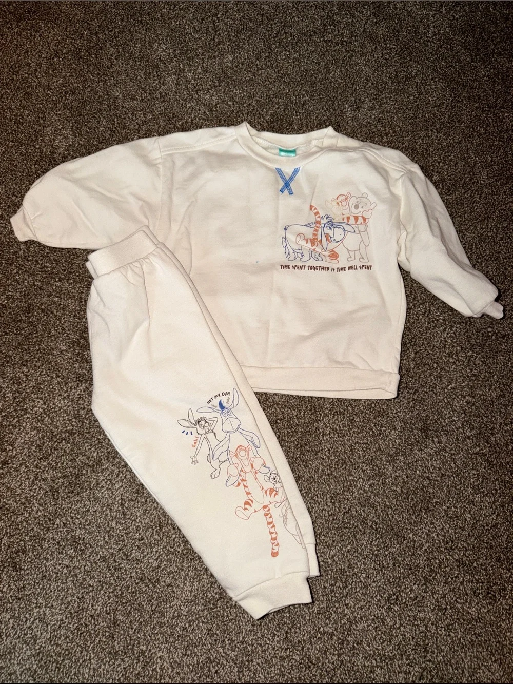 Disney Cream Tigger & Friends Cozy Matching Set